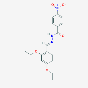molecular formula C18H19N3O5 B451261 N'-(2,4-diethoxybenzylidene)-4-nitrobenzohydrazide 