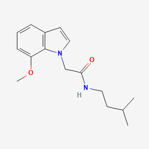 molecular formula C16H22N2O2 B4512610 2-(7-methoxy-1H-indol-1-yl)-N-(3-methylbutyl)acetamide 