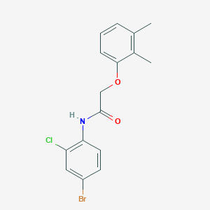 molecular formula C16H15BrClNO2 B451263 N-(4-bromo-2-chlorophenyl)-2-(2,3-dimethylphenoxy)acetamide 