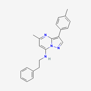 5-methyl-3-(4-methylphenyl)-N-(2-phenylethyl)pyrazolo[1,5-a]pyrimidin-7-amine