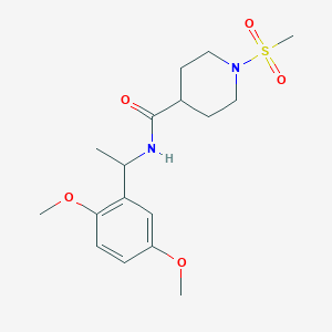 N-[1-(2,5-dimethoxyphenyl)ethyl]-1-(methylsulfonyl)-4-piperidinecarboxamide