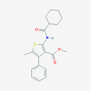 Methyl 2-[(cyclohexylcarbonyl)amino]-5-methyl-4-phenyl-3-thiophenecarboxylate