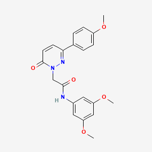 molecular formula C21H21N3O5 B4512714 N-(3,5-dimethoxyphenyl)-2-[3-(4-methoxyphenyl)-6-oxo-1(6H)-pyridazinyl]acetamide 