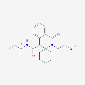 N-(sec-butyl)-2'-(2-methoxyethyl)-1'-oxo-1',4'-dihydro-2'H-spiro[cyclohexane-1,3'-isoquinoline]-4'-carboxamide