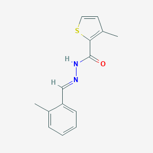 3-methyl-N'-(2-methylbenzylidene)-2-thiophenecarbohydrazide