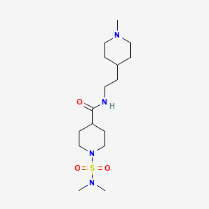 1-[(dimethylamino)sulfonyl]-N-[2-(1-methyl-4-piperidinyl)ethyl]-4-piperidinecarboxamide