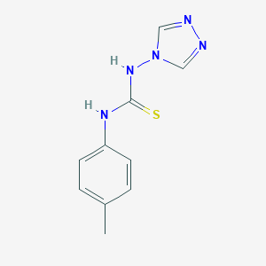 molecular formula C10H11N5S B451281 N-(4-methylphenyl)-N'-(4H-1,2,4-triazol-4-yl)thiourea 