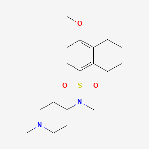 4-methoxy-N-methyl-N-(1-methyl-4-piperidinyl)-5,6,7,8-tetrahydro-1-naphthalenesulfonamide