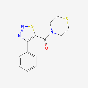 4-[(4-phenyl-1,2,3-thiadiazol-5-yl)carbonyl]thiomorpholine