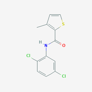 molecular formula C12H9Cl2NOS B451286 N-(2,5-dichlorophenyl)-3-methylthiophene-2-carboxamide 