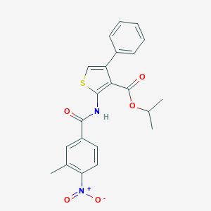 Isopropyl 2-({4-nitro-3-methylbenzoyl}amino)-4-phenyl-3-thiophenecarboxylate
