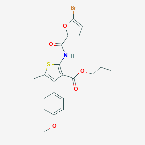 Propyl 2-[(5-bromo-2-furoyl)amino]-4-(4-methoxyphenyl)-5-methylthiophene-3-carboxylate
