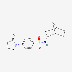 N-bicyclo[2.2.1]hept-2-yl-4-(2-oxo-1-pyrrolidinyl)benzenesulfonamide