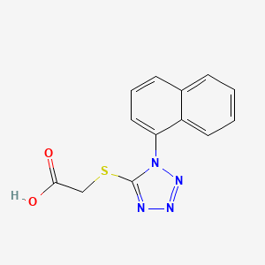 molecular formula C13H10N4O2S B4512928 {[1-(1-naphthyl)-1H-tetrazol-5-yl]thio}acetic acid 