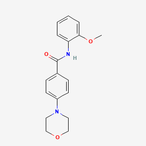 molecular formula C18H20N2O3 B4512936 N-(2-methoxyphenyl)-4-(4-morpholinyl)benzamide 