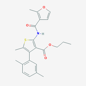 Propyl 4-(2,5-dimethylphenyl)-5-methyl-2-[(2-methyl-3-furoyl)amino]-3-thiophenecarboxylate