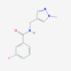 3-iodo-N-[(1-methyl-1H-pyrazol-4-yl)methyl]benzamide