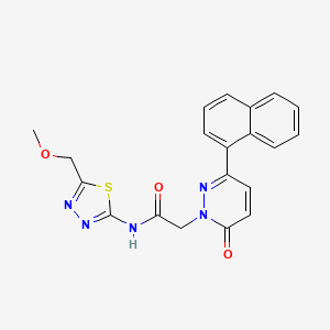 N-[5-(methoxymethyl)-1,3,4-thiadiazol-2-yl]-2-[3-(1-naphthyl)-6-oxo-1(6H)-pyridazinyl]acetamide