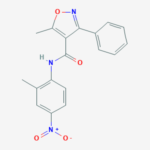 5-methyl-N-(2-methyl-4-nitrophenyl)-3-phenyl-1,2-oxazole-4-carboxamide