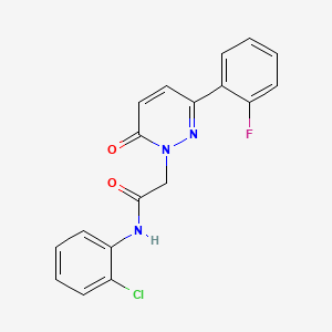 molecular formula C18H13ClFN3O2 B4513019 N-(2-chlorophenyl)-2-[3-(2-fluorophenyl)-6-oxo-1(6H)-pyridazinyl]acetamide 