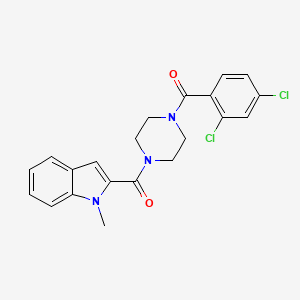 (2,4-dichlorophenyl){4-[(1-methyl-1H-indol-2-yl)carbonyl]piperazin-1-yl}methanone