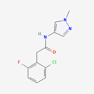 molecular formula C12H11ClFN3O B4513062 2-(2-chloro-6-fluorophenyl)-N-(1-methyl-1H-pyrazol-4-yl)acetamide 