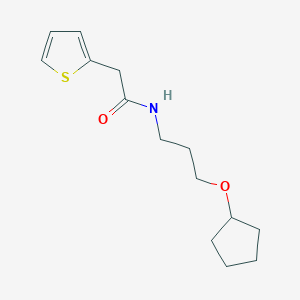 N-[3-(cyclopentyloxy)propyl]-2-(2-thienyl)acetamide