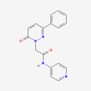 2-(6-oxo-3-phenyl-1(6H)-pyridazinyl)-N-4-pyridinylacetamide