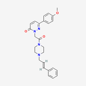 (E)-2-(2-(4-cinnamylpiperazin-1-yl)-2-oxoethyl)-6-(4-methoxyphenyl)pyridazin-3(2H)-one