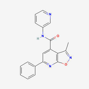 3-methyl-6-phenyl-N-(pyridin-3-yl)[1,2]oxazolo[5,4-b]pyridine-4-carboxamide