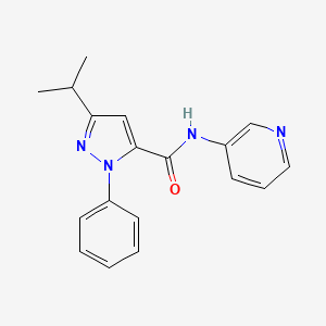 1-phenyl-3-(propan-2-yl)-N-(pyridin-3-yl)-1H-pyrazole-5-carboxamide