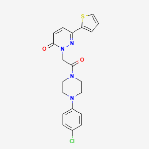 2-{2-[4-(4-chlorophenyl)piperazino]-2-oxoethyl}-6-(2-thienyl)-3(2H)-pyridazinone