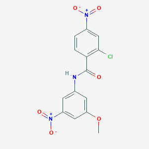 molecular formula C14H10ClN3O6 B451313 2-chloro-N-(3-methoxy-5-nitrophenyl)-4-nitrobenzamide 