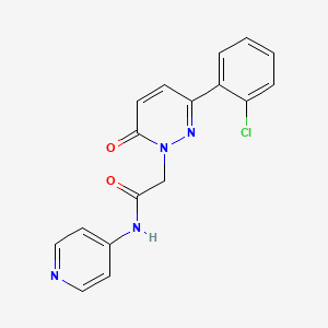 molecular formula C17H13ClN4O2 B4513175 2-[3-(2-chlorophenyl)-6-oxopyridazin-1(6H)-yl]-N-(pyridin-4-yl)acetamide 