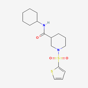 N-cyclohexyl-1-(2-thienylsulfonyl)-3-piperidinecarboxamide