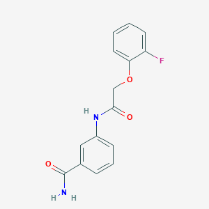 3-{[(2-fluorophenoxy)acetyl]amino}benzamide