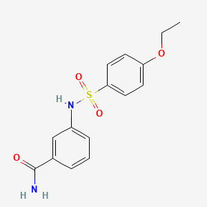 3-{[(4-ethoxyphenyl)sulfonyl]amino}benzamide