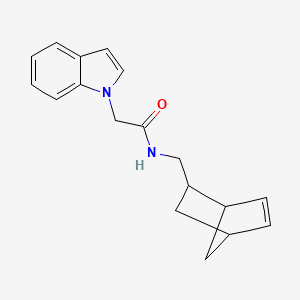 molecular formula C18H20N2O B4513265 N-(bicyclo[2.2.1]hept-5-en-2-ylmethyl)-2-(1H-indol-1-yl)acetamide 