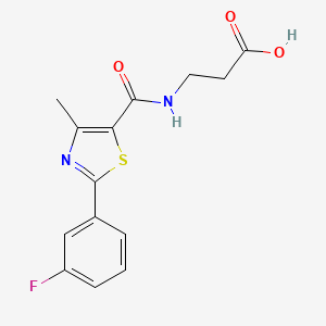 N-{[2-(3-fluorophenyl)-4-methyl-1,3-thiazol-5-yl]carbonyl}-beta-alanine