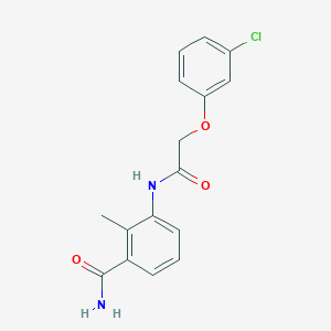 3-{[(3-chlorophenoxy)acetyl]amino}-2-methylbenzamide