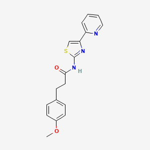 3-(4-methoxyphenyl)-N-[(2Z)-4-(pyridin-2-yl)-1,3-thiazol-2(3H)-ylidene]propanamide