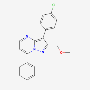 3-(4-chlorophenyl)-2-(methoxymethyl)-7-phenylpyrazolo[1,5-a]pyrimidine