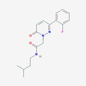 2-[3-(2-fluorophenyl)-6-oxo-1(6H)-pyridazinyl]-N-(3-methylbutyl)acetamide