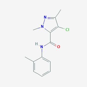 4-chloro-1,3-dimethyl-N-(2-methylphenyl)-1H-pyrazole-5-carboxamide