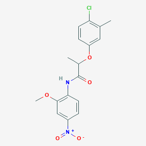 2-(4-chloro-3-methylphenoxy)-N-(2-methoxy-4-nitrophenyl)propanamide