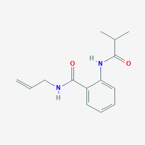 molecular formula C14H18N2O2 B4513391 N-allyl-2-(isobutyrylamino)benzamide 