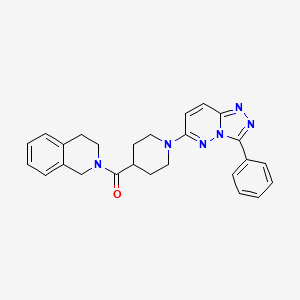 3,4-dihydroisoquinolin-2(1H)-yl[1-(3-phenyl[1,2,4]triazolo[4,3-b]pyridazin-6-yl)piperidin-4-yl]methanone