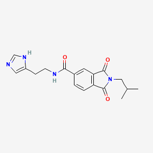 N-[2-(1H-imidazol-4-yl)ethyl]-2-(2-methylpropyl)-1,3-dioxo-2,3-dihydro-1H-isoindole-5-carboxamide