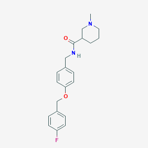 N-{4-[(4-fluorobenzyl)oxy]benzyl}-1-methyl-3-piperidinecarboxamide