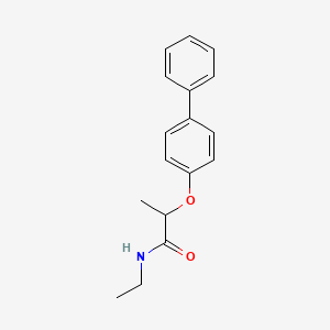 2-(4-biphenylyloxy)-N-ethylpropanamide